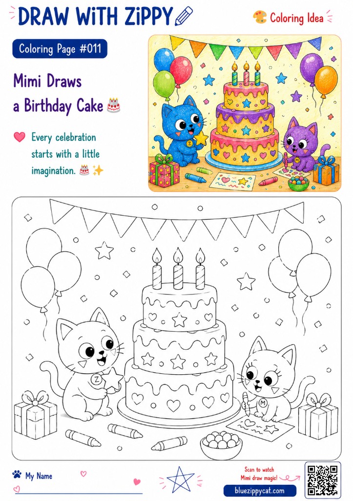 Play with Zippy — coloring pages and upcoming games